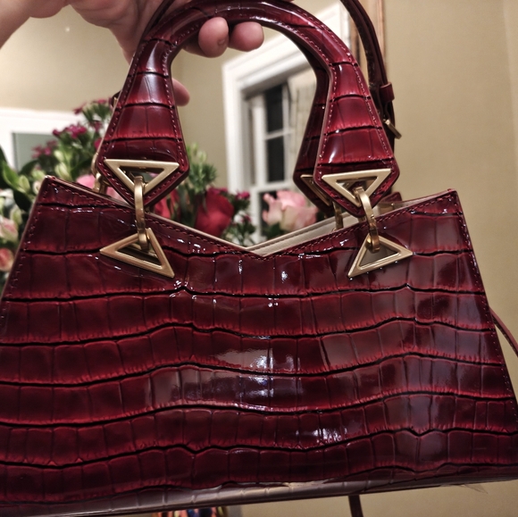 Mac Duggal Croc Crossbody Handbag New - Picture 12 of 12